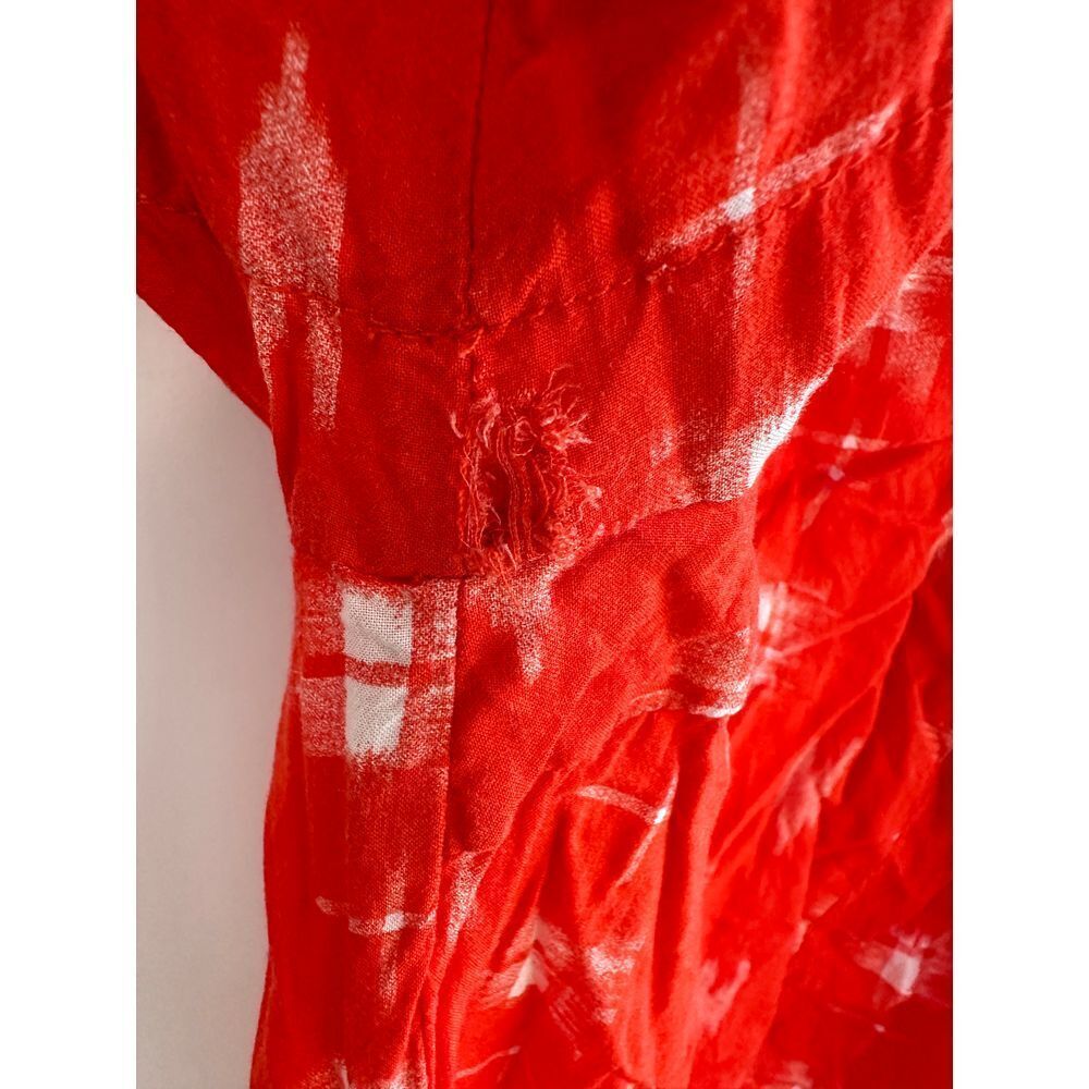 Anthropologie Holding Horses Orange Tunic‎ Top XS Short Sleeve (Flaw) - Picture 12 of 12